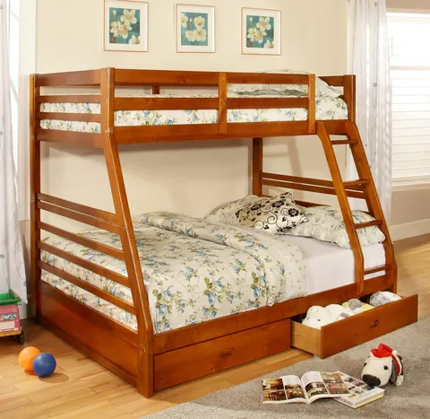 NB-2700 Single over Double Storage Bunk Bed view 3