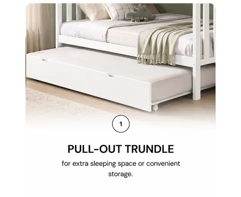 NB-2594 Single over Double Staircase Bunk Bed view 7