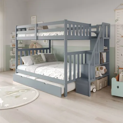 NB-2595 Double over Double Staircase Bunk Bed view 2