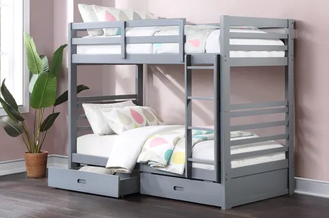 NB-2710 Single over Single Storage Bunk Bed view 2