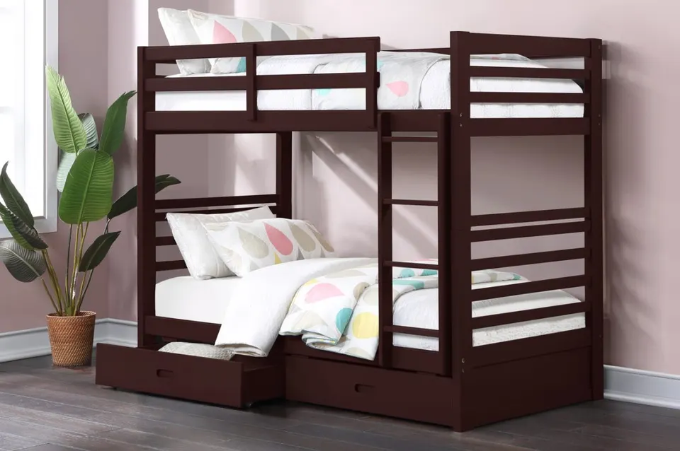 NB-2710 Single over Single Storage Bunk Bed