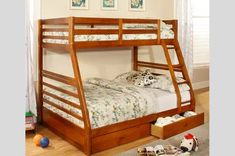 NB-2700 Single over Double Storage Bunk Bed view 4